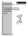 Makita Cordless Impact Driver Instructions Makita Cordless Impact Driver Instructions