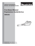 Makita Brushless Cordless Blower_XBU02_Instruction_Manual
