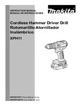 Makita Drill Instruction Manual Makita Drill Instruction Manual