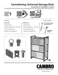 CAMBRO MANUAL - User Manual Universal Storage Rack