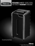 Manual for Fellowes Powershred 325Ci 325i Paper Shredder