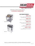 Manual for HeatSeal Floor Model Wrapping Machines