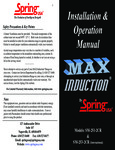 Manual for Max Induction Range SM-251-2CR