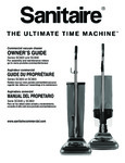Manual for Sanitaire SC600 and SC800 Series Upright Vacuum Cleaners Manual for Sanitaire SC600 and SC800 Series Upright Vacuum Cleaners