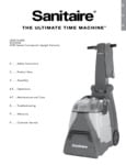 Manual for Sanitaire SC6100A Upright Carpet Extractor Manual for Sanitaire SC6100A Upright Carpet Extractor