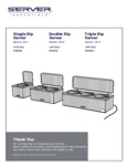 Manual for Server DI-1 2 3 Condiment Warmer Manual for Server DI-1 2 3 Condiment Warmer