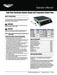 Manual for Vollrath HPI4-2600 Induction Range
