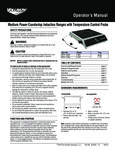 Manual for Vollrath MPI4 - S Induction Range