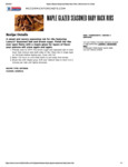 Maple Glazed Seasoned Baby Back Ribs Recipe Maple Glazed Seasoned Baby Back Ribs Recipe
