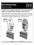 Mayne Fill Port Instructions Mayne Fill Port Instructions