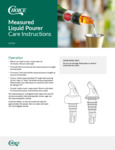 Measured Liquor Pourer Care Instructions Measured Liquor Pourer Care Instructions