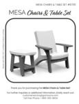 Mesa_Set - Instruction Sheet+User Care