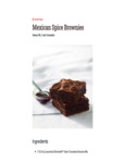 Mexican Spice Brownies Recipe