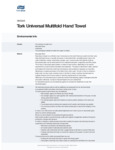 Tork Universal Natural Kraft M-Fold Paper Towel 9" x 9"
