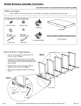 Mobile RTA Bookcase Instruction Sheet