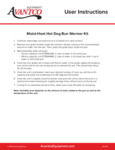 Avantco MoistHotDogBunWarmer_User Instructions Avantco MoistHotDogBunWarmer_User Instructions