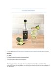Cucumber Mint Water