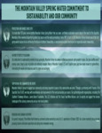 Mountain Valley Spring Water Sustainability Sheet