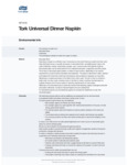 Tork Universal 1-Ply White 1/4 Fold Dinner Napkin 17" x 17" Tork Universal 1-Ply White 1/4 Fold Dinner Napkin 17" x 17"