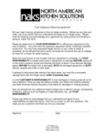 NAKS Shipping & Receiving Agreement