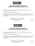 Cleaning Instructions Cleaning Instructions