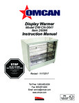 Omcan 26086 Manual