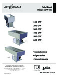 Alto-Shaam Cold Well Manual