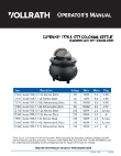 Vollrath OPS Colonial Kettle Manual Vollrath OPS Colonial Kettle Manual