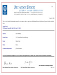 Hidden Valley Kosher Certificate