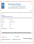 White Cap Kosher Certificate