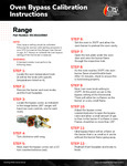 Oven Bypass Instructions Sheet