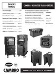 Owner's Manual_Insulated Transporters_Cambro