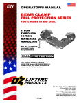 OZ Beam Clamp Fall Protection Manual OZ Beam Clamp Fall Protection Manual
