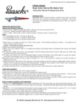 Paasche H Model Airbrush Manual English