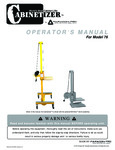 Paragon Pro Manufacturing Solutions Cabinetizer Cabinet Lift 76 Manual Paragon Pro Manufacturing Solutions Cabinetizer Cabinet Lift 76 Manual