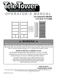 Paragon Pro Manufacturing Solutions Tele-Tower Telescoping Scaffold Extension 1177-22-1177-2296 Manual