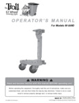 Paragon Pro Manufacturing Solutions Troll EZ Dumpster Dolly Wheel 69D Manual