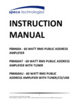 PBM60A manual