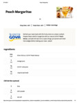 Peach Margaritas Recipe