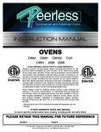 Peerless Ovens Gas Instruction manual