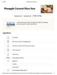 Pineapple Coconut Pisco Sour Recipe
