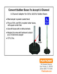 Rubber Base Portable Post Flyer Rev. 5 Plasticade Bases