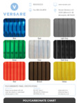 Versare Polycarbonate Swatch Chart