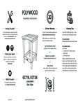 POLYWOOD Long Island Side Table Assembly Instructions POLYWOOD Long Island Side Table Assembly Instructions