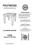 POLYWOOD Newport 18 End Table Assembly Instructions