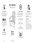 POLYWOOD South Beach Adirondack Chair SBA15
