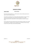 Potato Starch Ingredient Statement
