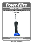 Powr-Flite PF62EC Manual