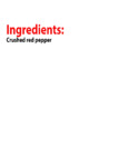 Pizza Packet Crushed Red Pepper Ingredients