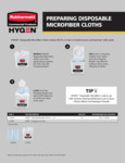 Preparing HYGEN Disposable Microfiber Cloths